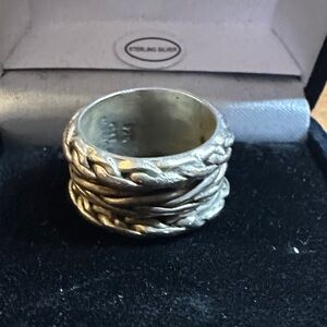 Vintage Mexican Sterling Silver Braided Ring